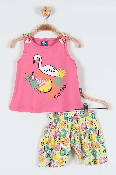 fusya-9-24-ay-flamingo-cicek-baskili-omuz-fiyonk-detayli-sortlu-kiz-bebe-takim-182606