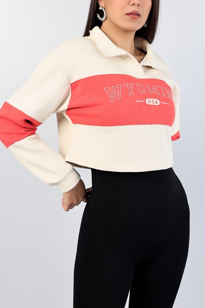 Fuşya Bayan Şardonlu Sweat 82389