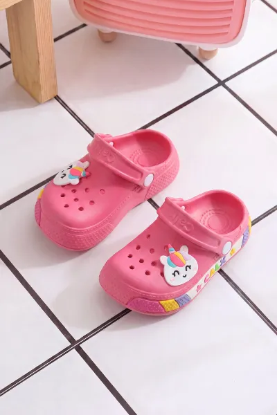 Fuşya Figürlü Kız Çocuk Sandalet 462462