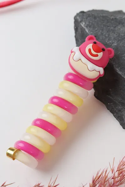 Fuşya Figürlü Spiral Toka 293410
