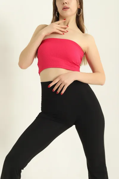 Fuşya Fitilli Kaplı Straplez Büstiyer 325745