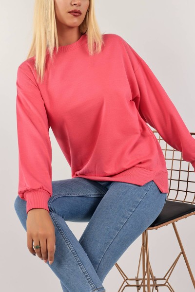 Fuşya İki İp Bayan Sweat 126652