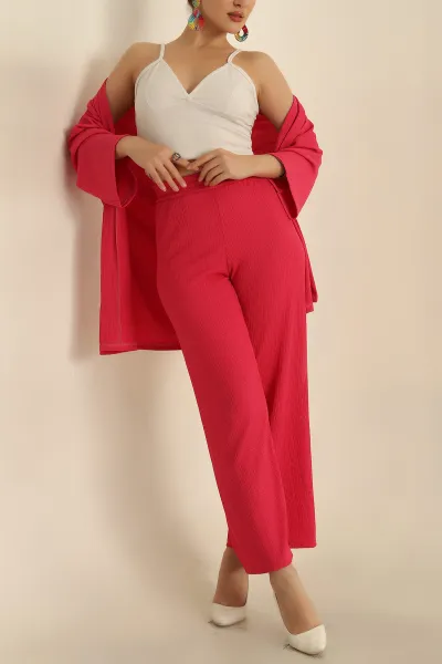 Fuşya Kimono Pantolon Okyanus İkili Takım 273222