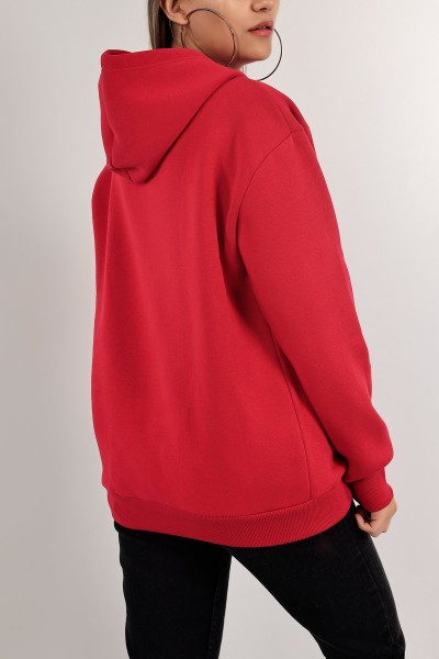 Fuşya Şardonlu Bayan Sweat 136530