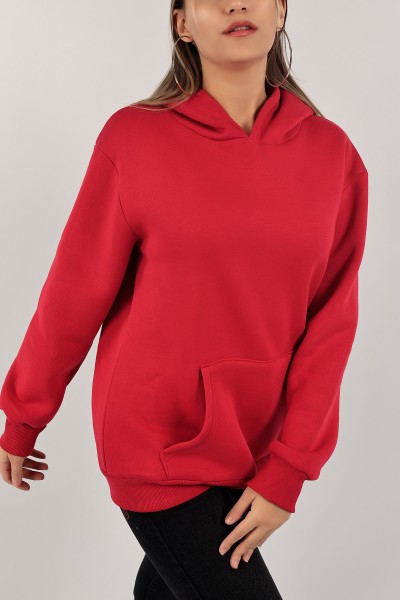Fuşya Şardonlu Bayan Sweat 136530