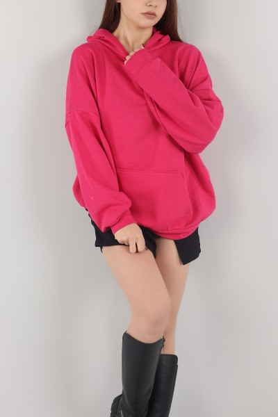 Fuşya Şardonsuz Üç İp Bayan Sweat 151522