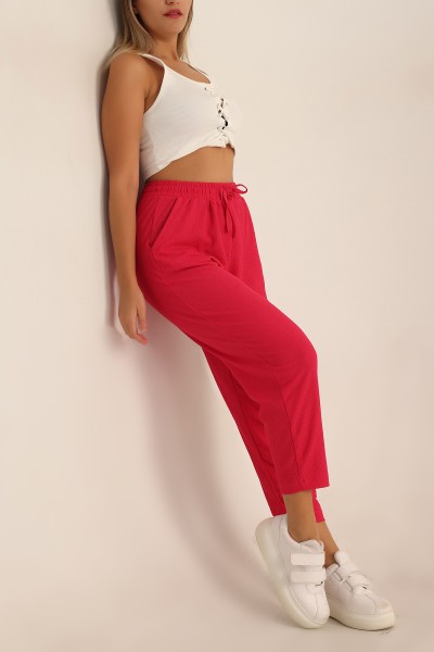 Fuşya Seul Kumaş Pantalon 197571