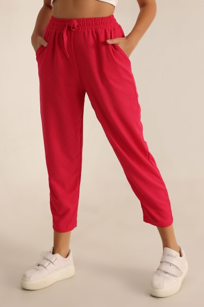 Fuşya Seul Kumaş Pantalon 197571