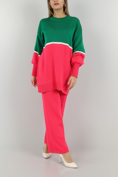 Fuşya Tunik Pantolon Triko İkili Takım 147163