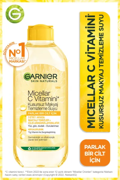 Garnier Micellar C Vitamini Kusursuz Makyaj Temizleme Suyu 400ml 233291