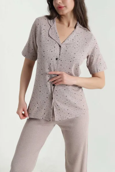 Gofre Kadın Pijama Takımı 457110