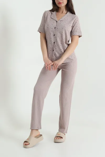 Gofre Kadın Pijama Takımı 457110