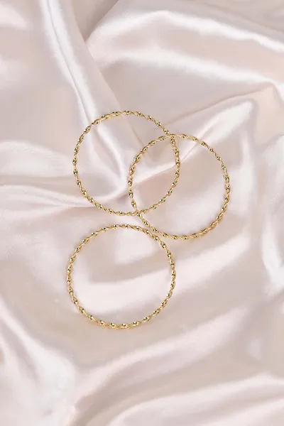 Gold 3'lü Burma Çelik Ajda Bilezik 484691