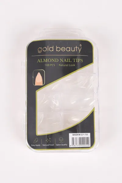 Gold Beauty 100'lü Kutulu Şeffaf Takma Tırnak 472908