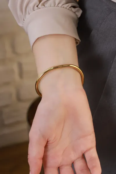 Gold Çivili Çelik Bilezik 412861