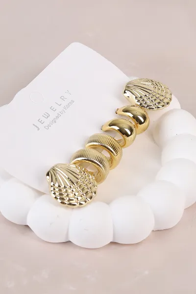 Gold Çoklu Karışık Model Plastik Küpe Seti 484669