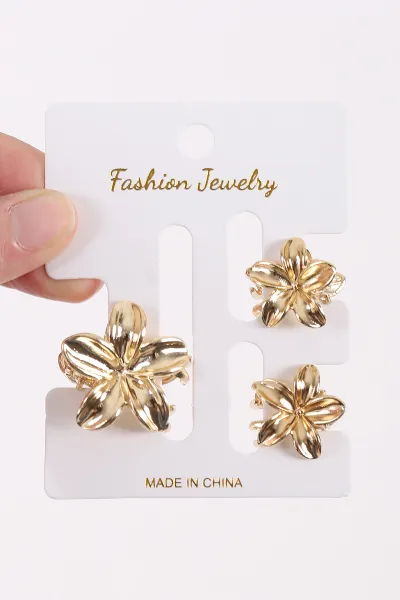 Gold Lotus Model 3'lü Metal Mandal Toka Seti 444705