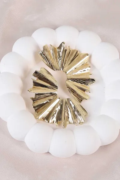 Gold Metal Küpe 486494
