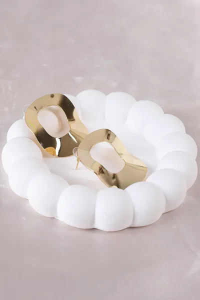 Gold Metal Küpe 498381