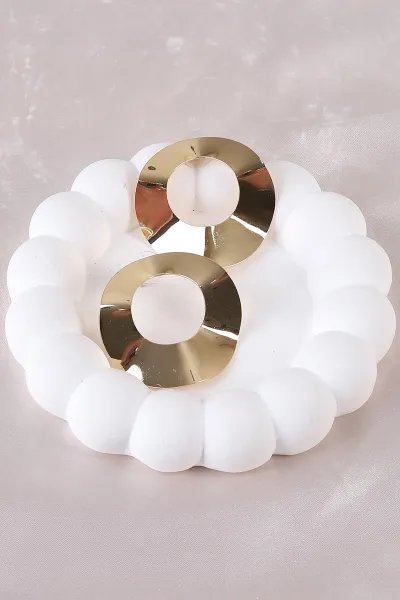 Gold Metal Küpe 498381