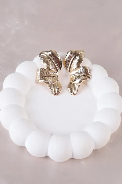 Gold Metal Küpe 498383