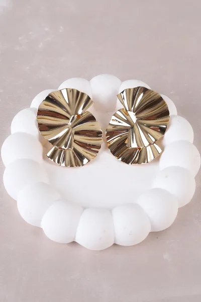 Gold Metal Küpe 498385