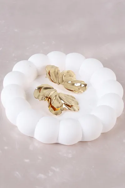 Gold Metal Küpe 498390