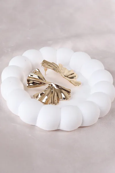 Gold Metal Küpe 498391