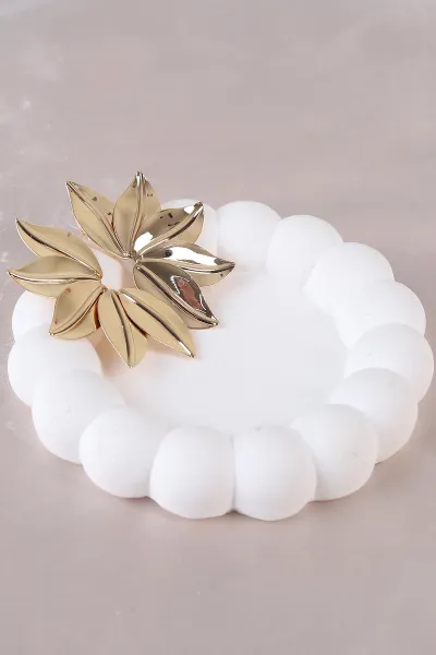 Gold Metal Küpe 498393