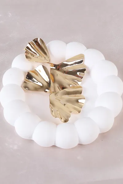 Gold Metal Küpe 498395