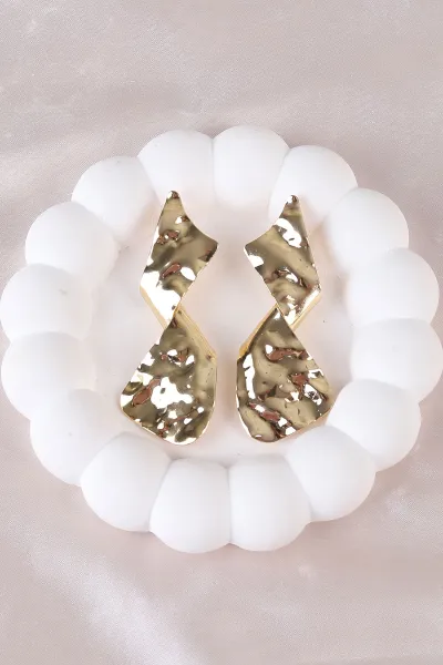 Gold Metal Küpe 498397