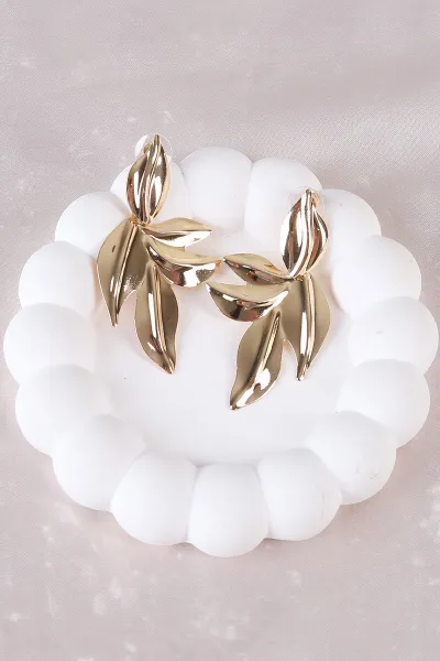 Gold Metal Küpe 498398