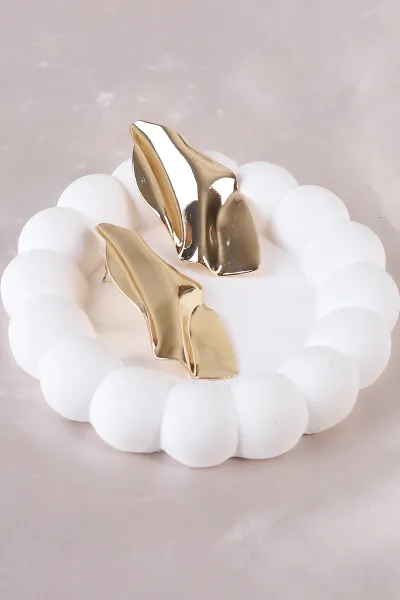 Gold Metal Küpe 498399