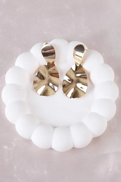 Gold Metal Küpe 498400