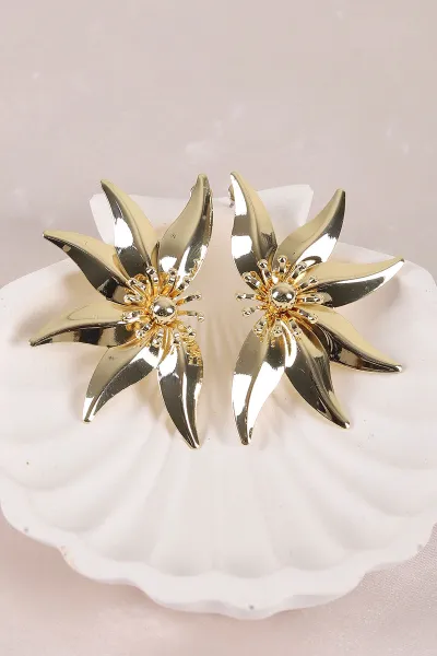 Gold Ortası Boncuklu    Küpe 450837