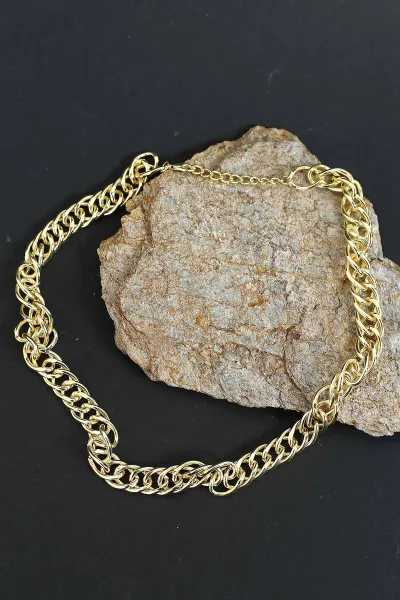 Gold Samanyolu Halka Zincir Model Kolye 299158