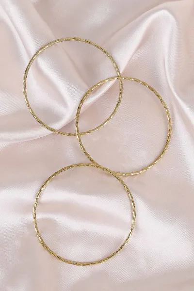 Gold Sarmal Model 3'lü Çelik Ajda Bilezik 484690
