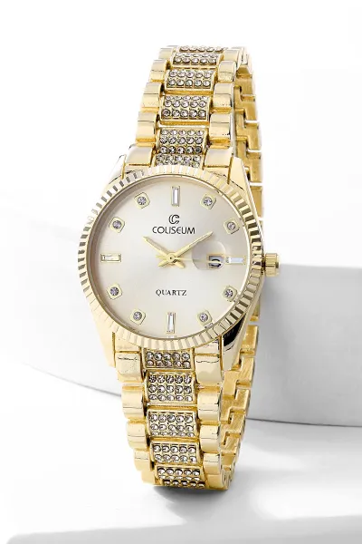 Gold Takvimli Kadın Saat 476755
