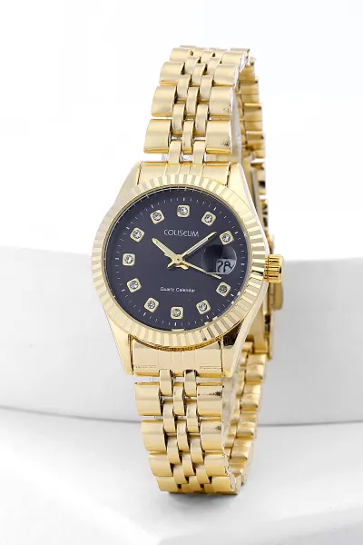 Gold SiyahTakvimli Kadın Saat 481738