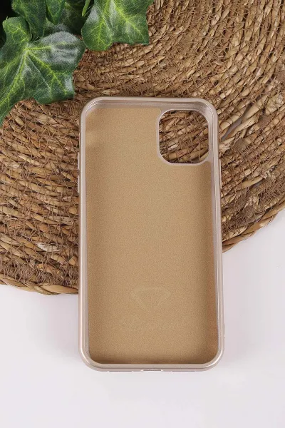 Gold TeknoCase İPhone 11 Uyumlu Dlr Diamond Case Serisi Lens Hediyeli Premium Sert Silikon Telefon Kılıfı 430340
