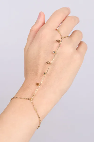 Gold Yaprak Model Şık Şahmeran 477729