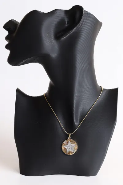 gold-yildiz-model-zirkon-tasli-celik-kolye-370540