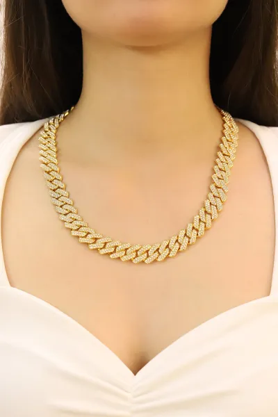 Gold Zirkon Taşlı Gurmet Kolye 426863
