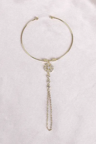 Gold Zirkon Taşlı Kelepçe Şahmeran 494587