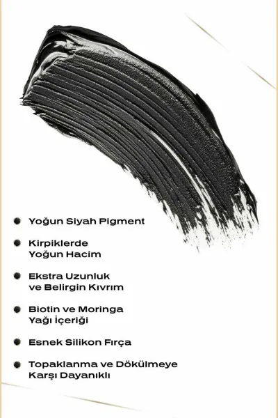 Golden Rose Iconic Lash Intense Black Mascara - Yoğun Hacim Veren Maskara 400616