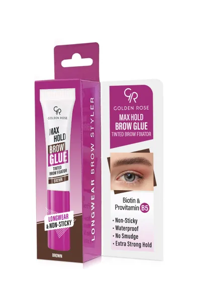 Golden Rose Max Hold Brow Glue - 104 Brown - Kahverengi Kaş Sabitleyici 497949