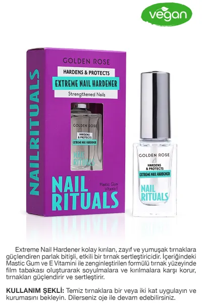Golden Rose Nail Rituals Extreme Nail Hardener - Tırnak Sertleştirici ve Güçlendirici 497881