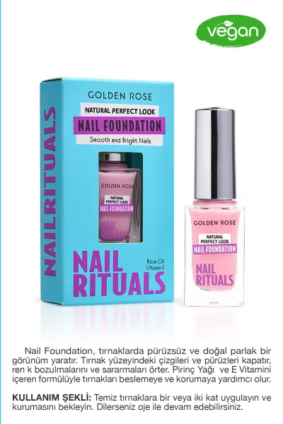Golden Rose Nail Rituals Nail Foundation - Düzleştirici ve Pürüzlüşterici Tırnak Fondöteni 497885