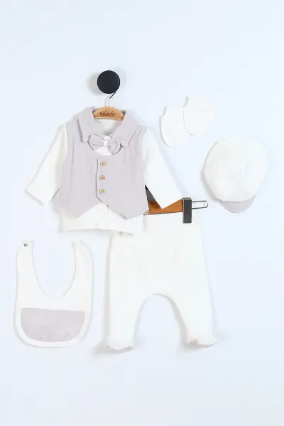 gri-0-3-ay-papyonlu-yelek-detayli-muslin-erkek-bebe-takim-317947