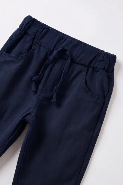 Gri (1-4 Yaş)Cebi Nakışlı Gabardin Ceketli  Erkek Çocuk&Bebek 3'lü Takım 501396